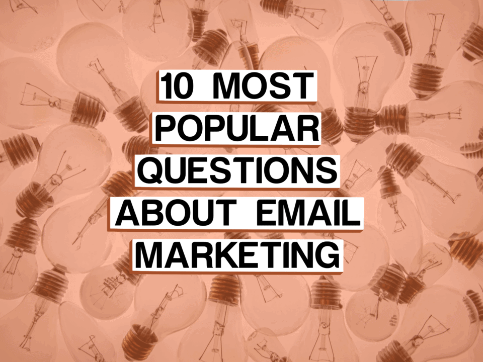 photo for email marketing article displaying 10 most popular questions about email marketing