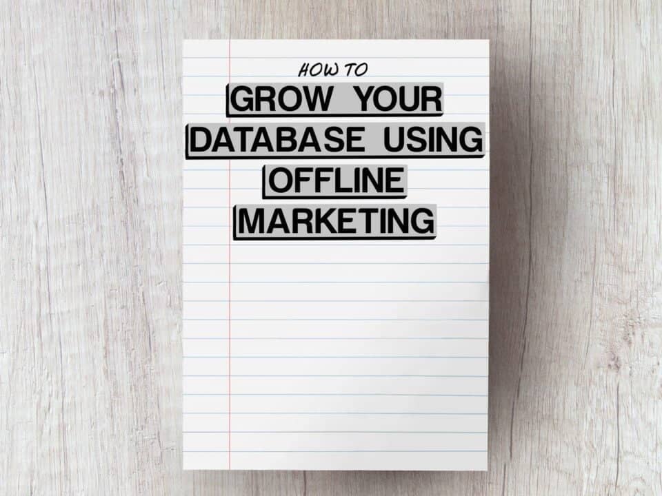 photo for tips to grow your database article displaying how to grow your database using offline marketing