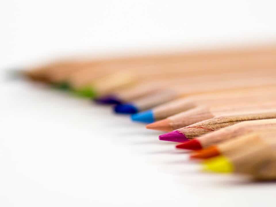 photo of colour pencil tips symbolising tips for smarter email marketing