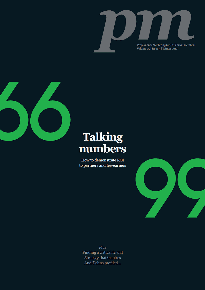 photo for talking numbers article article displaying cover for professional marketing forum vol 25