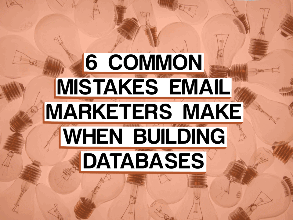 photo for when building databases article displaying 6 common mistakes email marketers make when building databases