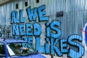 photo for Likes Are Now a Currency article displaying graffiti on wall