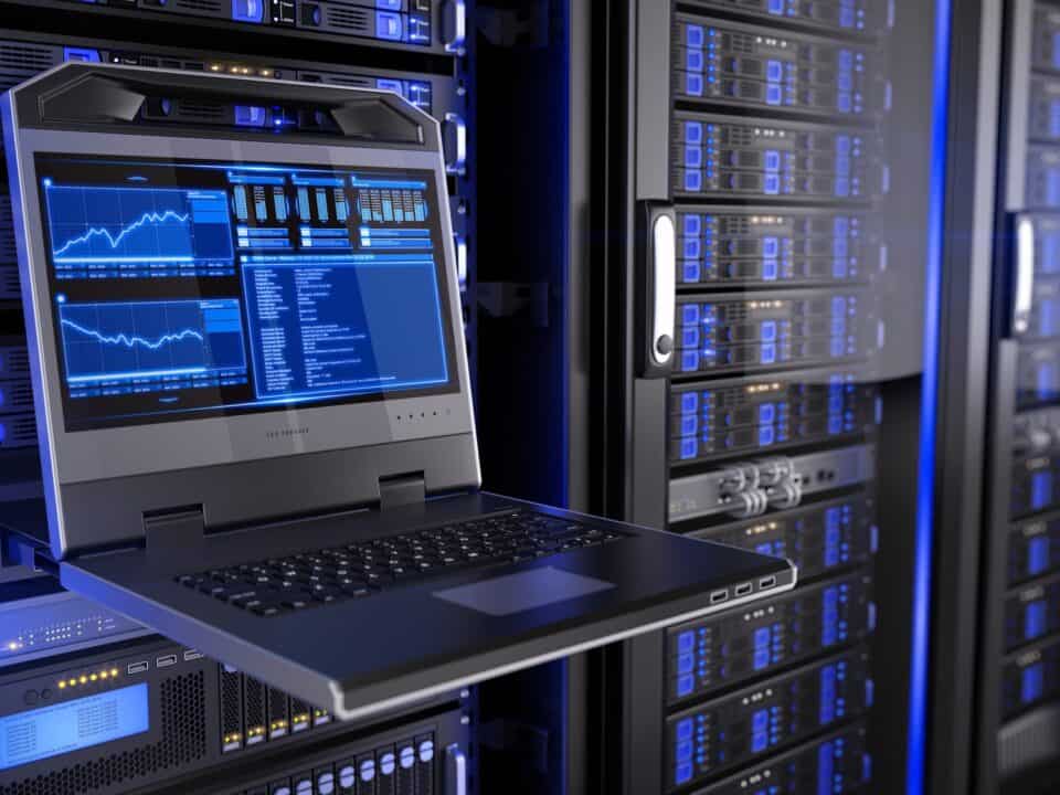 web hosting servers, data centre in data room for improving email rates article