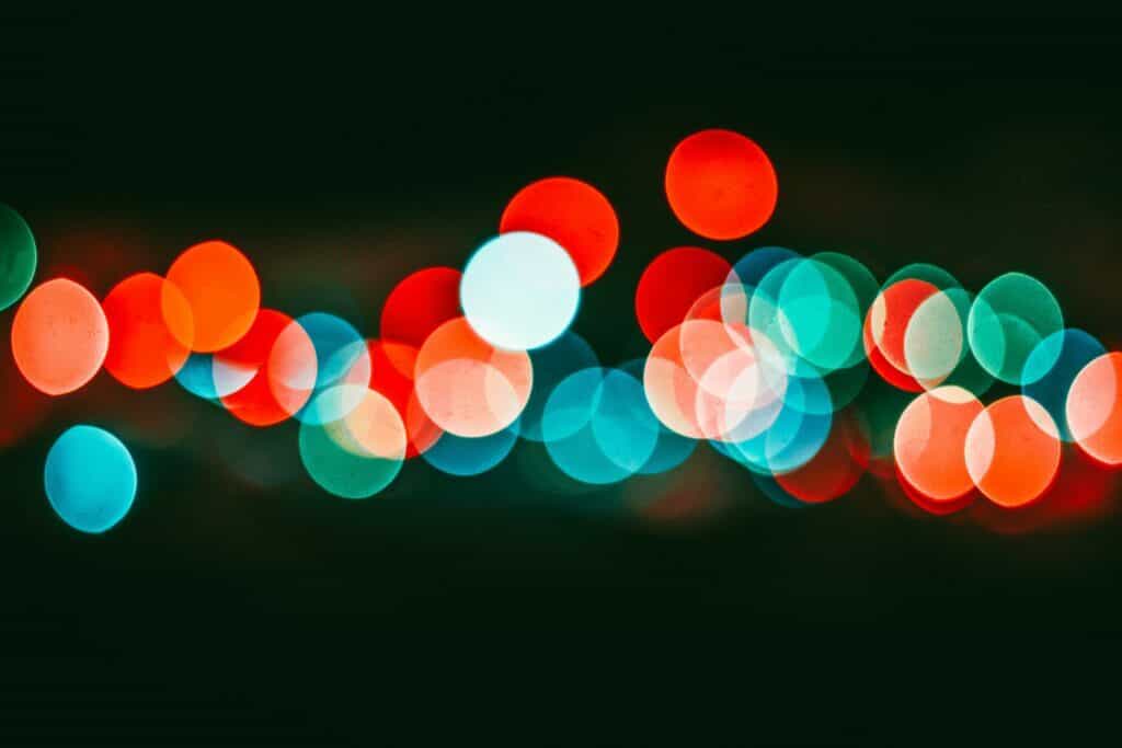bokeh lights of red and green across black photo out of focus for ras use your brain article
