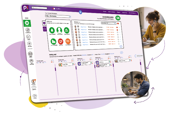 popcorn CRM dashboard