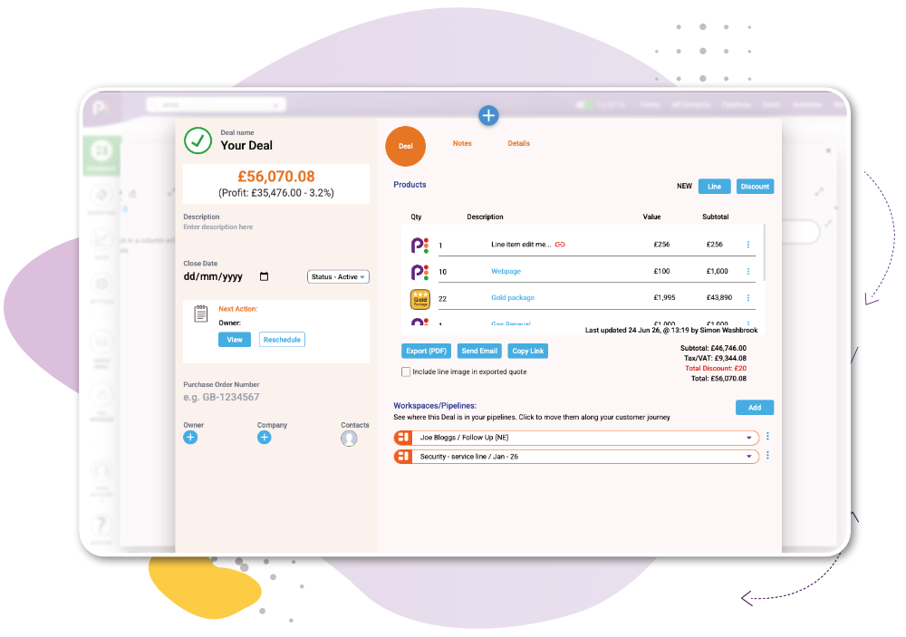 Deals Sales Dashbaord